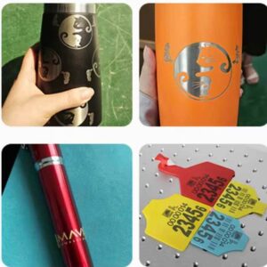 Rotary Fiber Laser Engraver for 3D Cups Marking on Sale